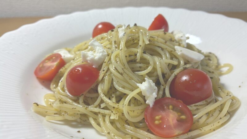 青じそソースの冷製パスタ