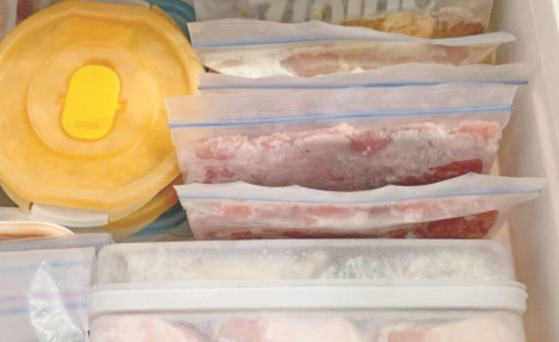 冷凍庫の整理整頓 